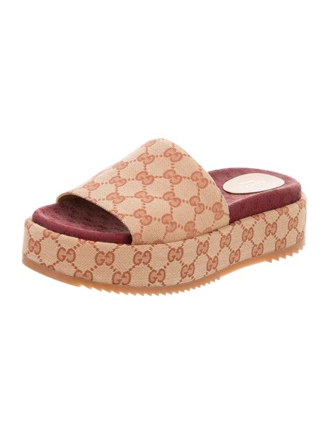 gucci angelina slides pink|Gucci platform slides price.